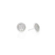 ANNA BECK Silver Classic Dish Stud Earrings